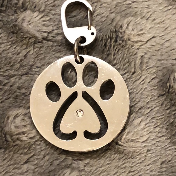 Custom Collar Pendant-SS/Cubic Dog Collar Pendant NWT